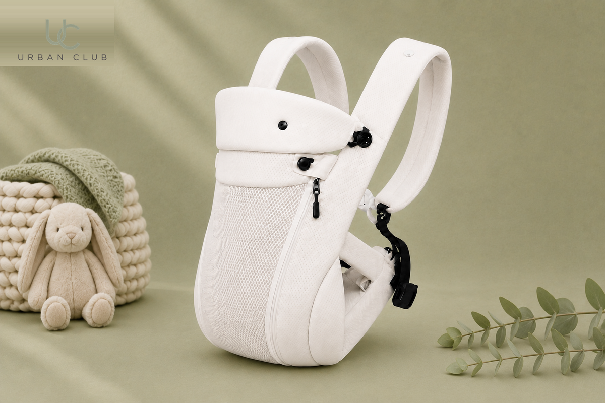 4-in-1 Ergonomic Baby Carrier, White, Urban Club