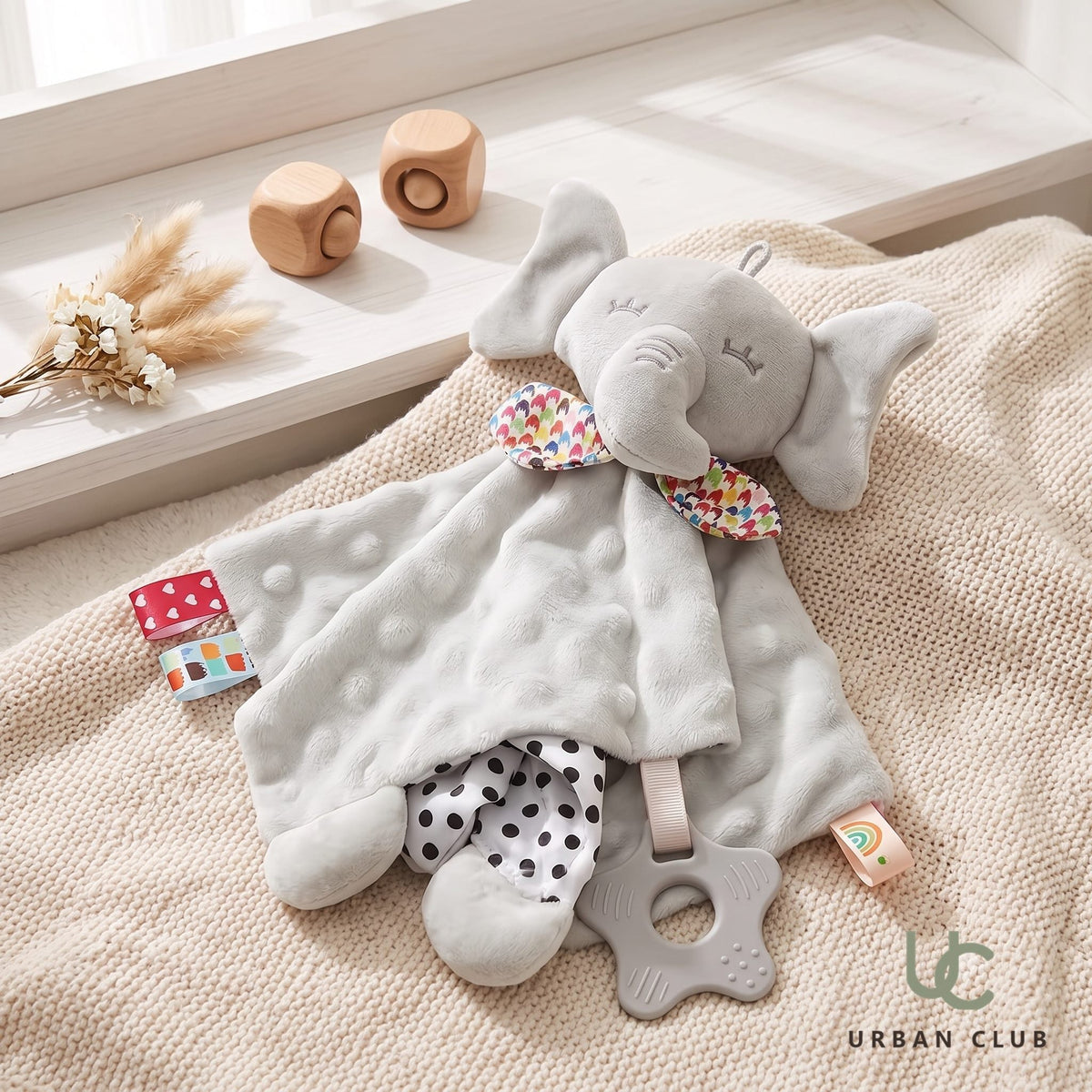 Teether - Grey Elephant