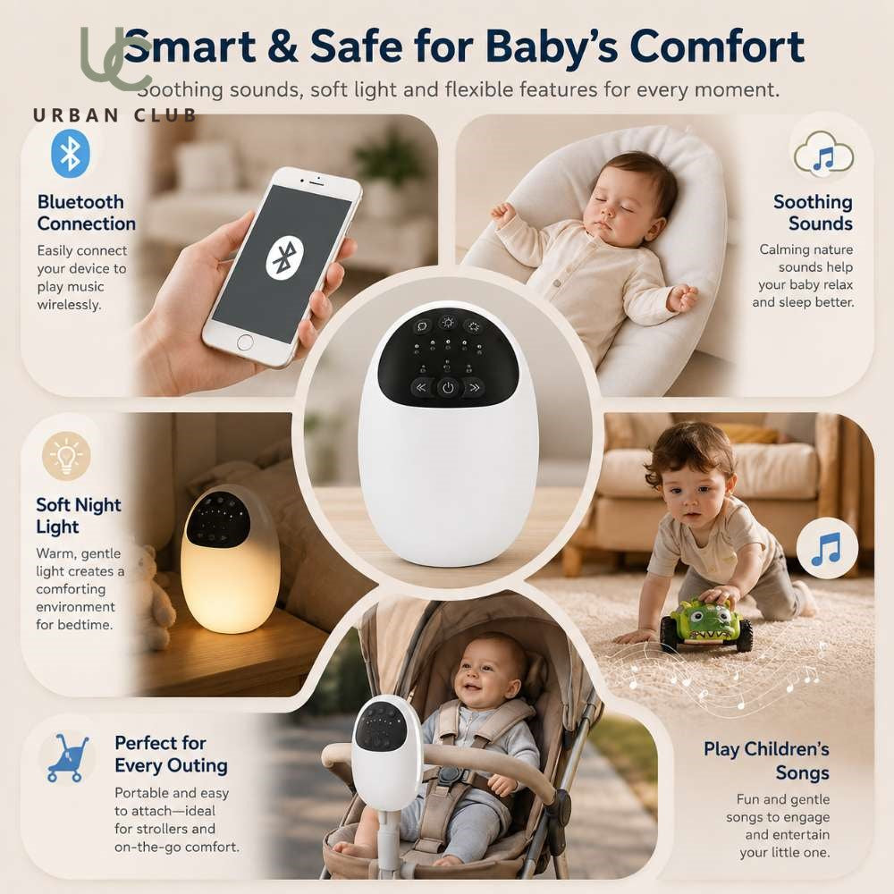 Rechargeable Baby Stroller Rocker and Night light
