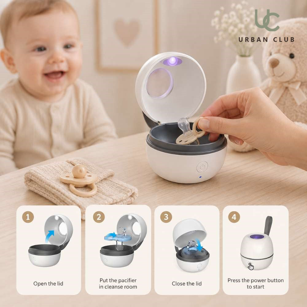 Portable Rechargeable Pacifier Cleaner